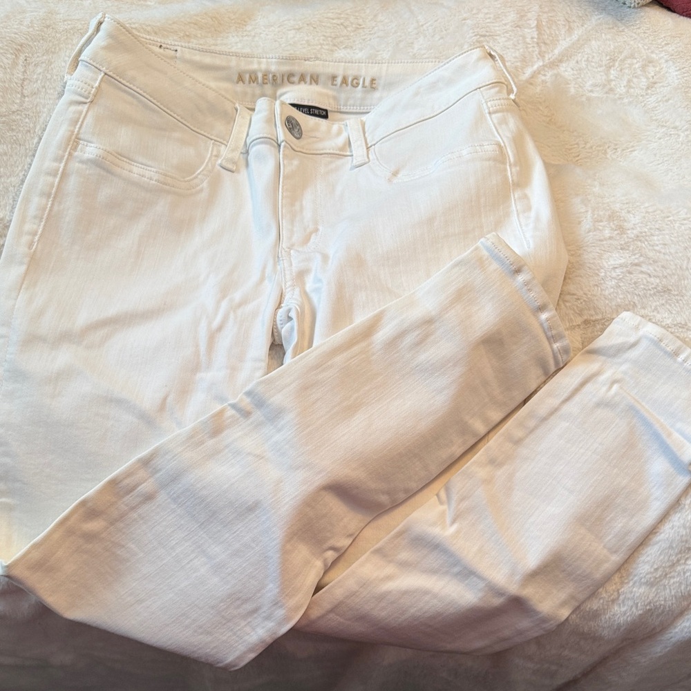 American Eagle Outfitters Women's White Skinny Jeans